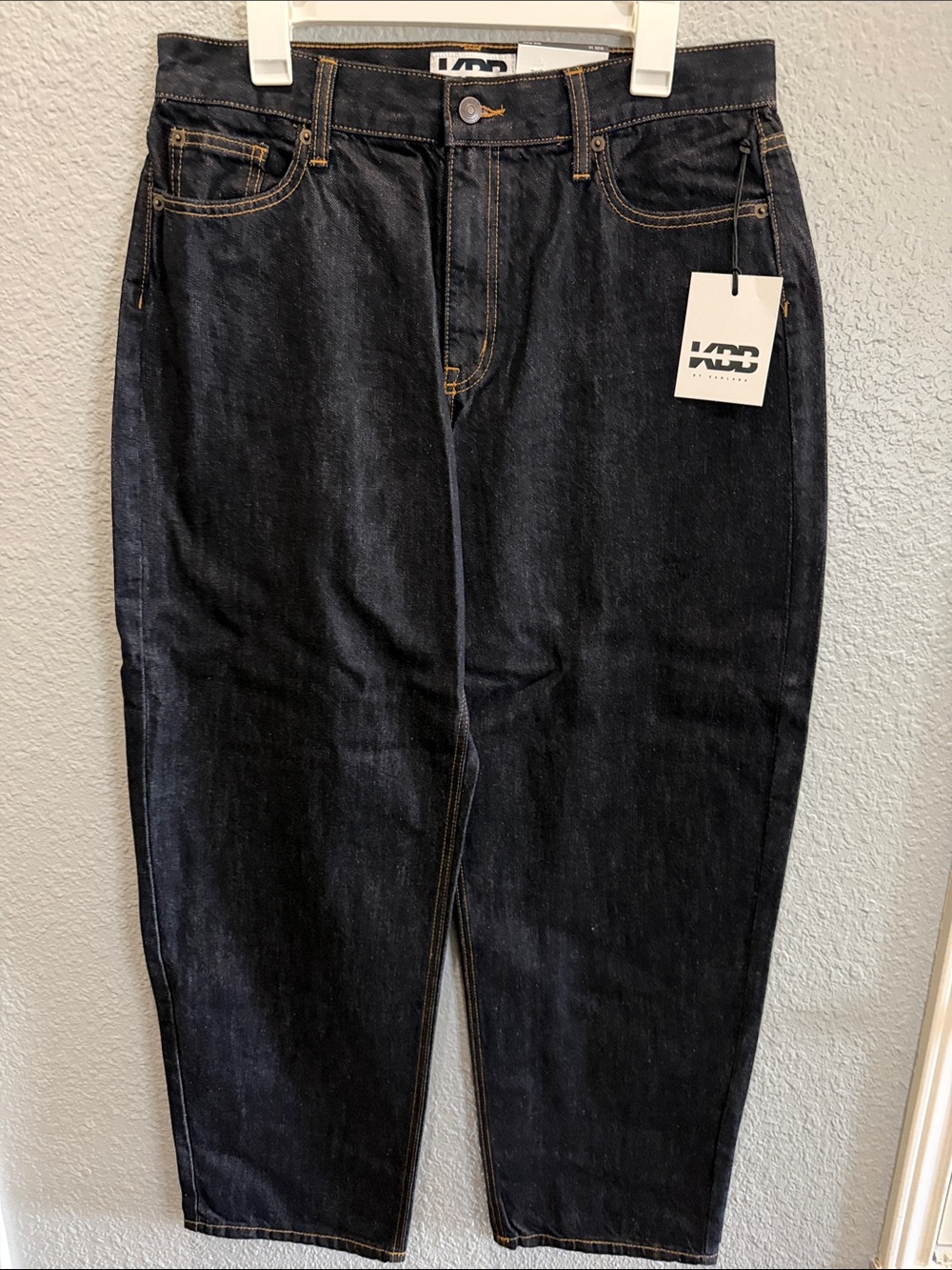 Women’s KBB Dark Blue Barrel leg Denim Jeans size 10